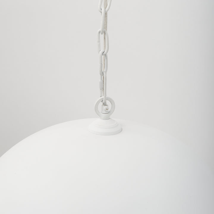 Juniper White Dome Pendant Light - Charmed House Interiors (Kansas City, MO)