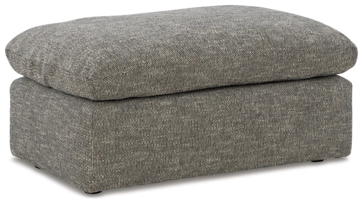 Beckett Feather Blend Tweed Ottoman - Charmed House Interiors (Kansas City, MO)