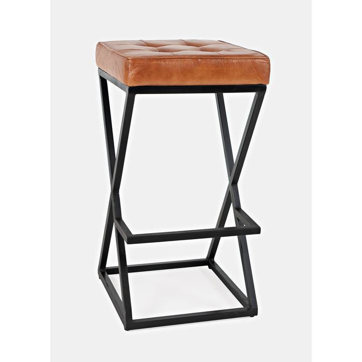Brooks Leather Stool
