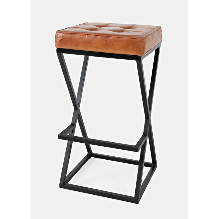 Brooks Leather Stool