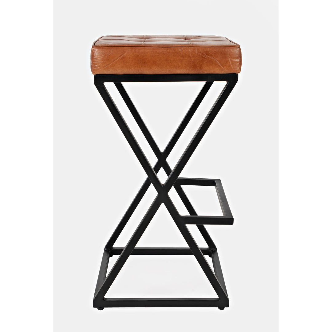 Brooks Leather Stool