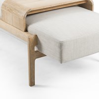 Finley Wood/Upholstered Bench - Charmed House Interiors (Kansas City, MO)