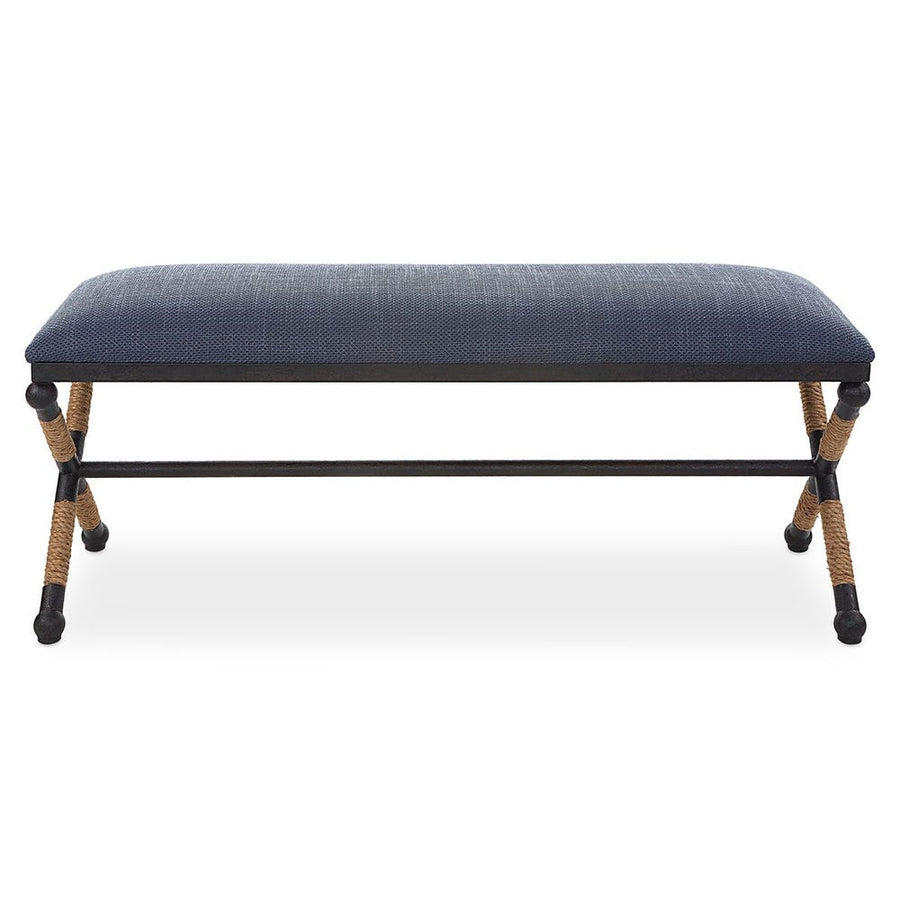 Navy Firth Bench - Charmed House Interiors (Kansas City, MO)