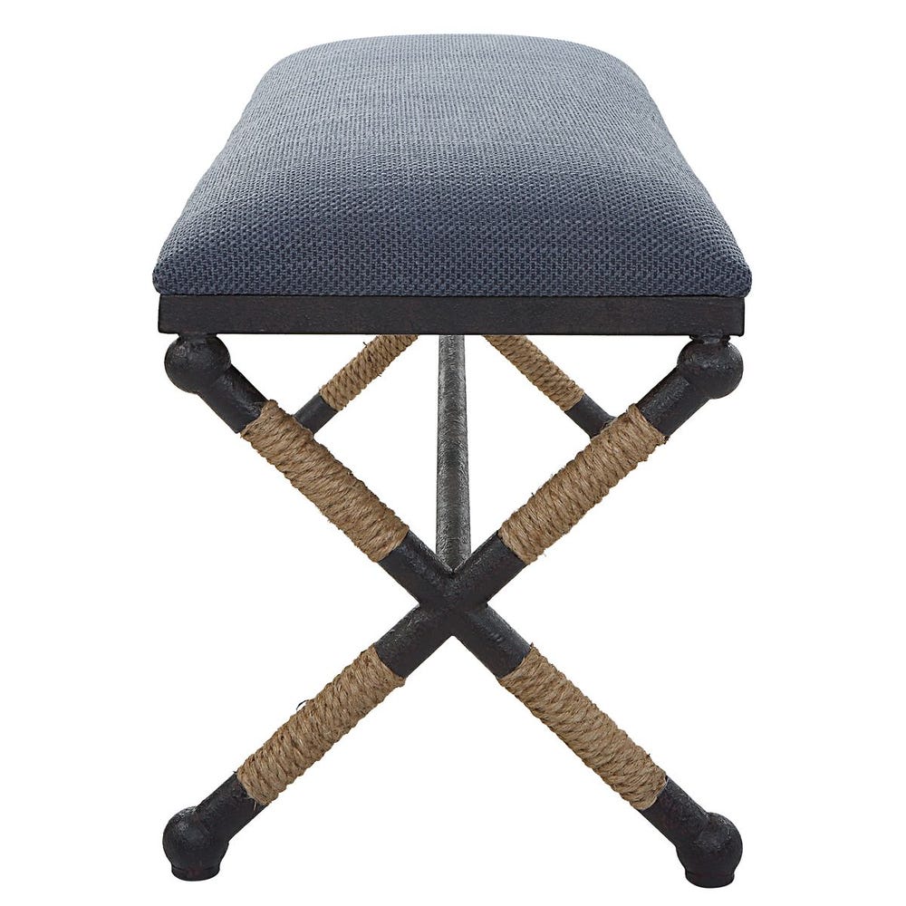 Navy Firth Bench - Charmed House Interiors (Kansas City, MO)