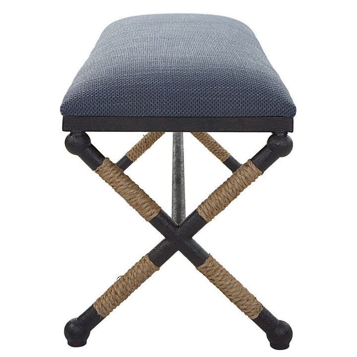 Navy Firth Bench - Charmed House Interiors (Kansas City, MO)