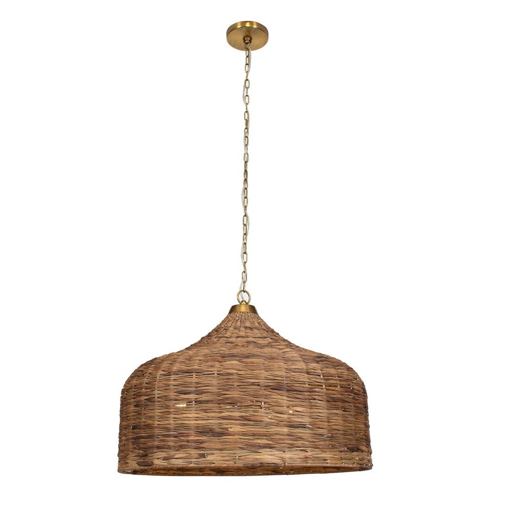 Light Woven Seagrass Pendant - Charmed House Interiors (Kansas City, MO)