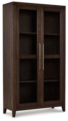 Dylan Chestnut Tall 2 Door Wood/Glass Cabinet - Charmed House Interiors (Kansas City, MO)