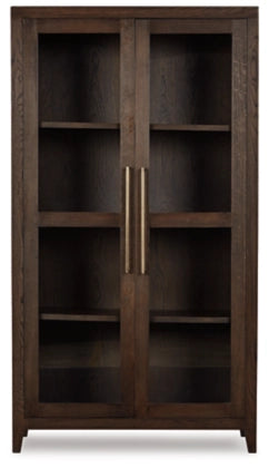 Dylan Chestnut Tall 2 Door Wood/Glass Cabinet - Charmed House Interiors (Kansas City, MO)