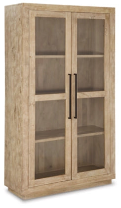 Stella Tall Light Wood Accent Cabinet - Charmed House Interiors (Kansas City, MO)