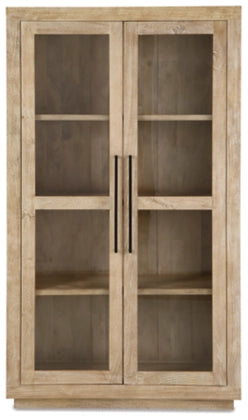 Stella Tall Light Wood Accent Cabinet - Charmed House Interiors (Kansas City, MO)