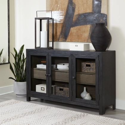 Boden Black 3 Door Sideboard - Charmed House Interiors (Kansas City, MO)