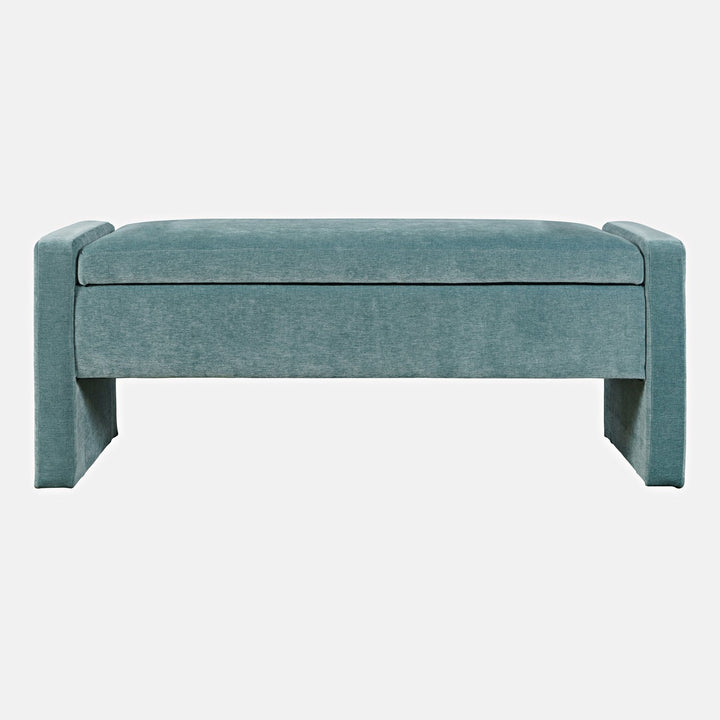 Blue Braun Velvet Bench