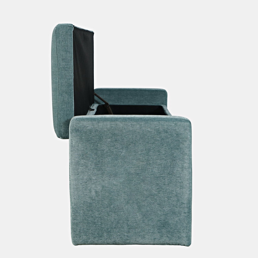 Blue Braun Velvet Bench