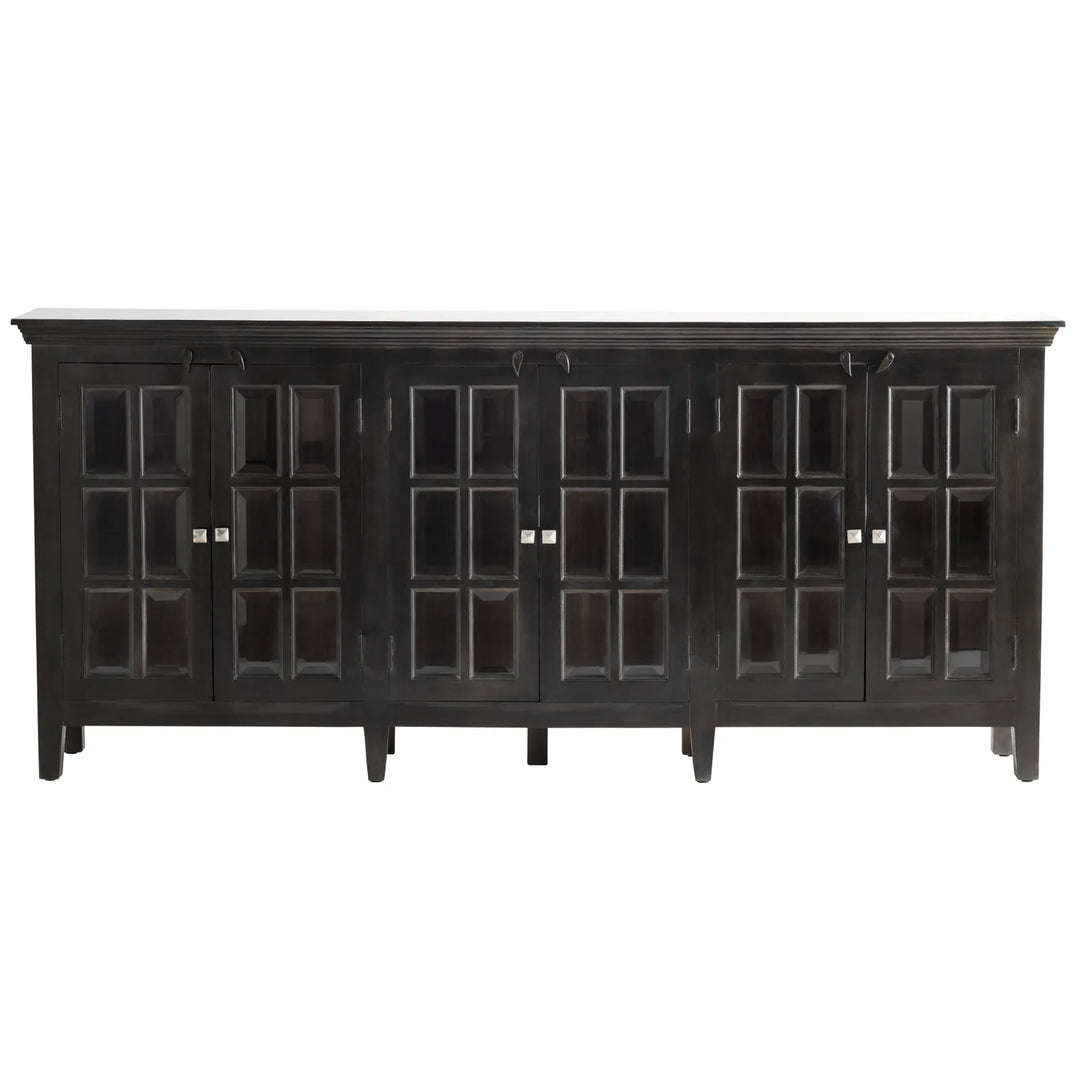 Bengal Manor Acacia Wood Sideboard in Black - Charmed House Interiors (Kansas City, MO)
