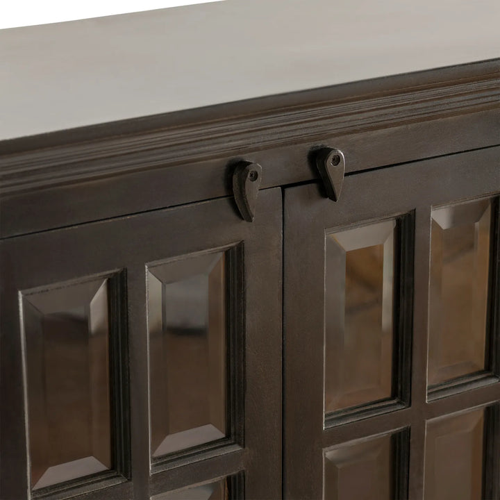 Bengal Manor Acacia Wood Sideboard in Black - Charmed House Interiors (Kansas City, MO)
