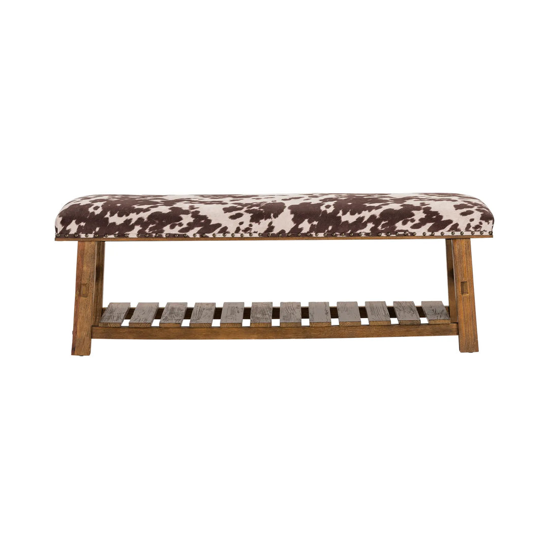 Cowhide Bench - Charmed House Interiors (Kansas City, MO)