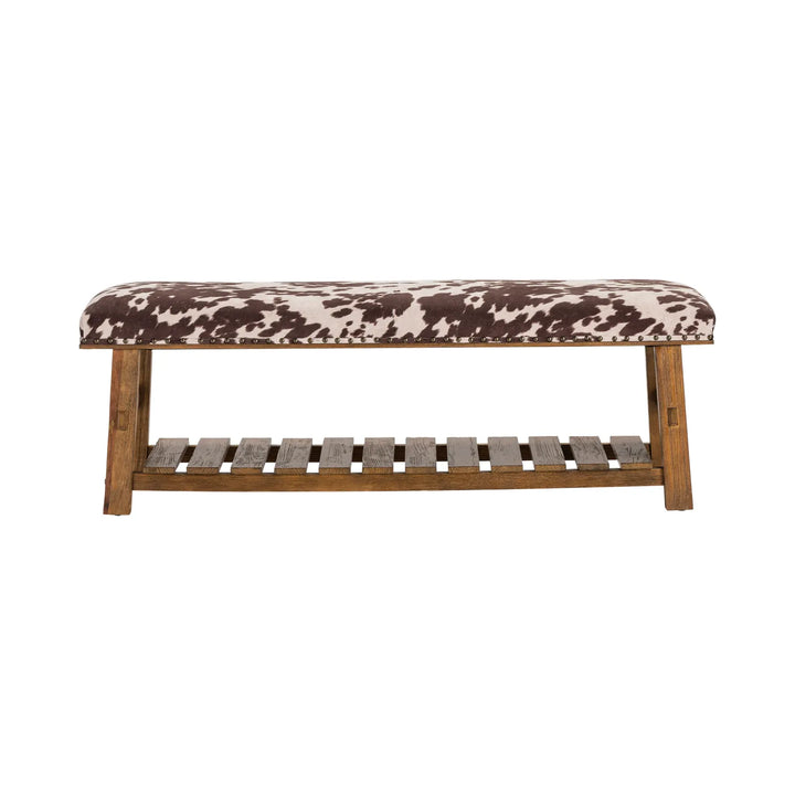 Cowhide Bench - Charmed House Interiors (Kansas City, MO)