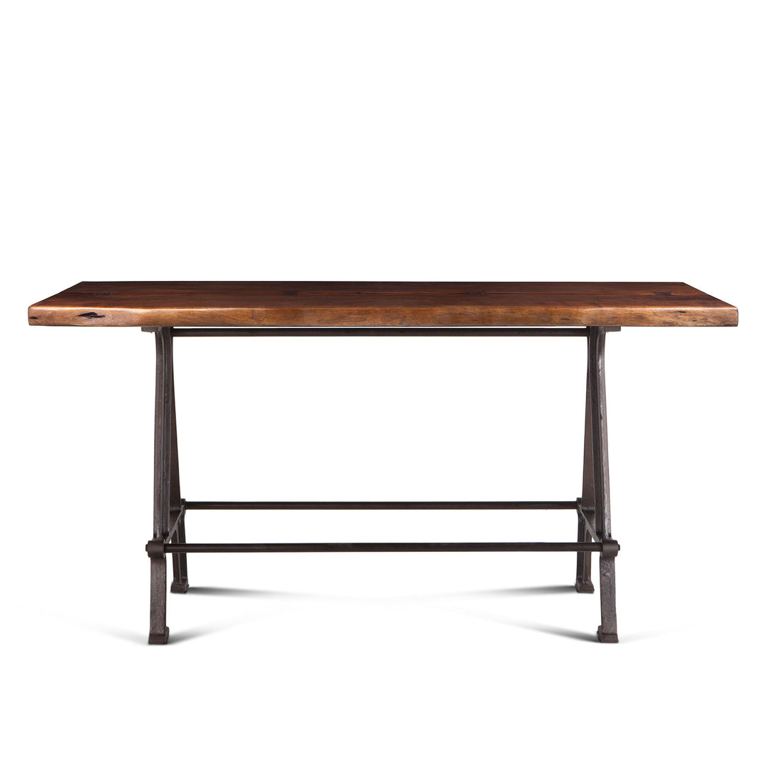 Industrial Loft Gathering Table in Walnut - Charmed House Interiors (Kansas City, MO)