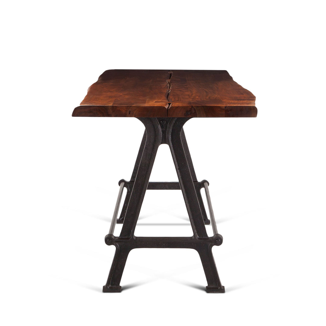 Industrial Loft Gathering Table in Walnut - Charmed House Interiors (Kansas City, MO)