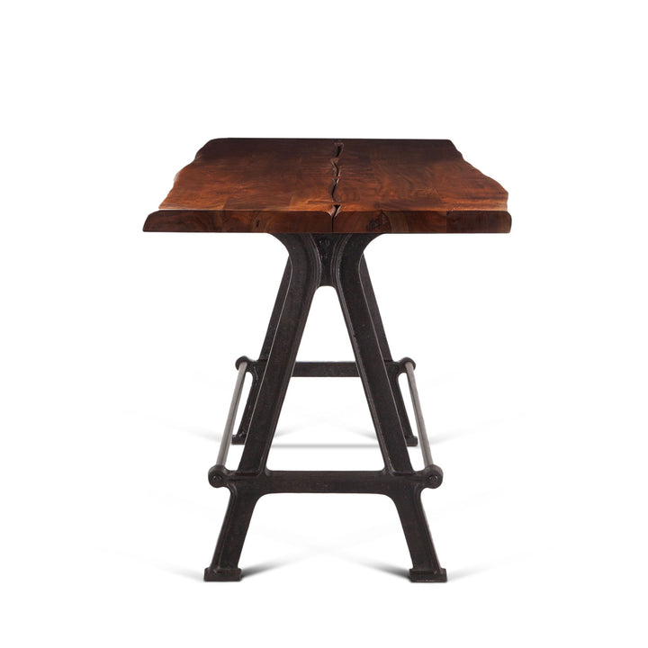 Industrial Loft Gathering Table in Walnut - Charmed House Interiors (Kansas City, MO)