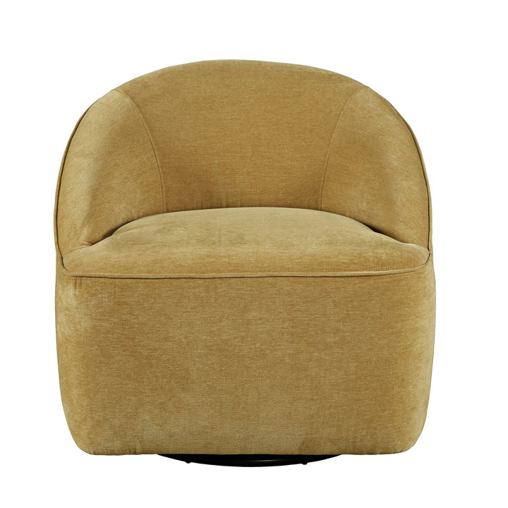 Lulu Gold Velvet Swivel Chair