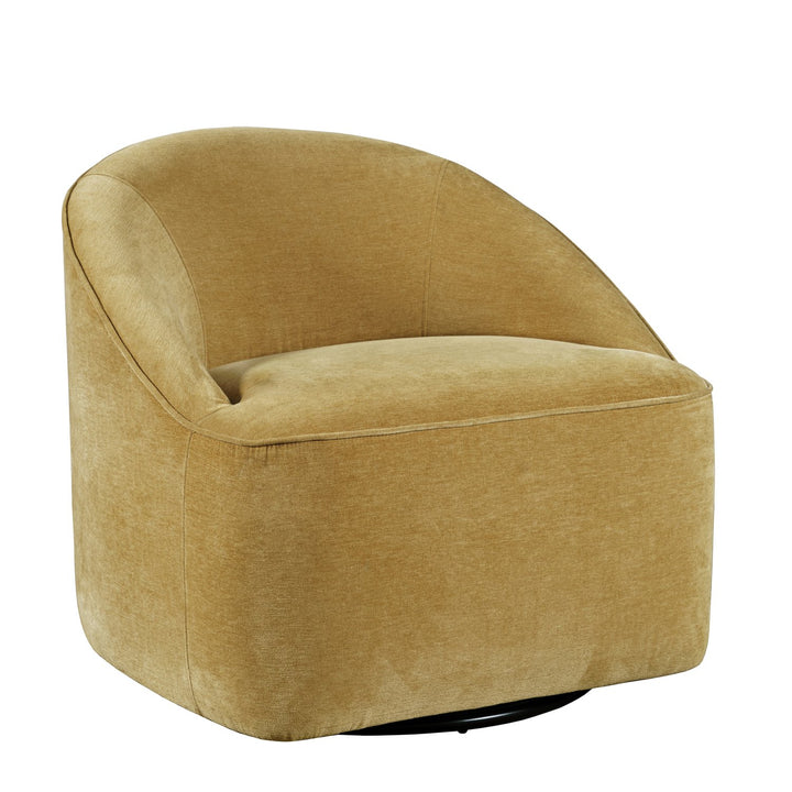 Lulu Gold Velvet Swivel Chair
