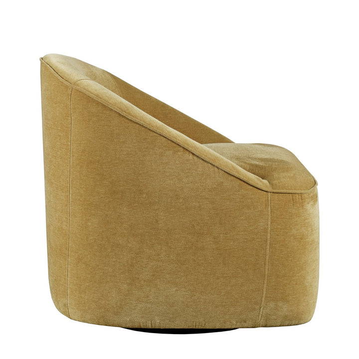 Lulu Gold Velvet Swivel Chair