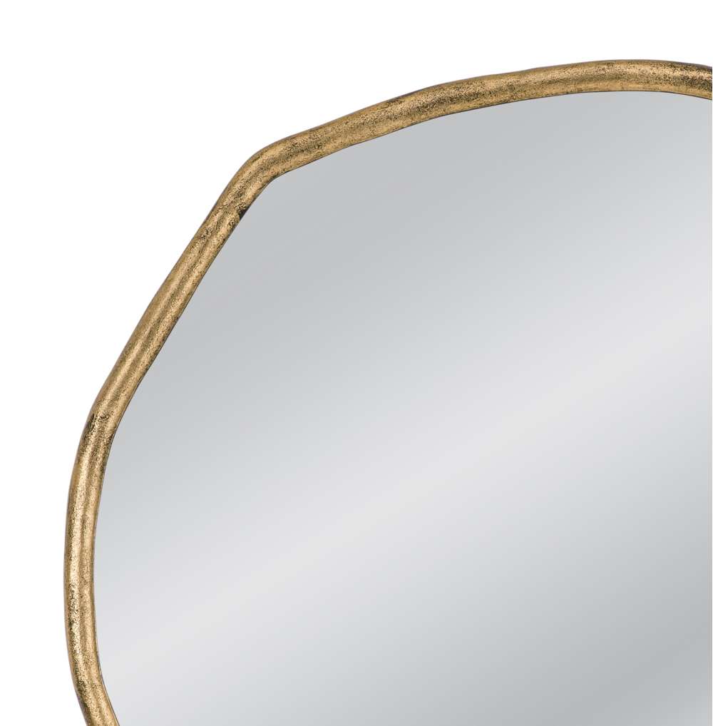 52"R Gold Frame Grant Wall Mirror - Charmed House Interiors (Kansas City, MO)