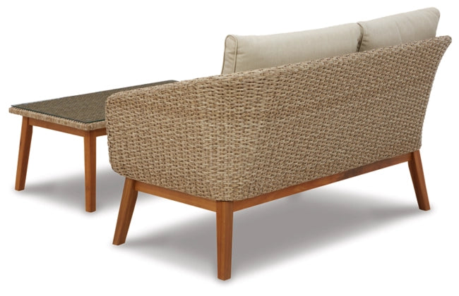 Wicker Outdoor Loveseat - Charmed House Interiors (Kansas City, MO)