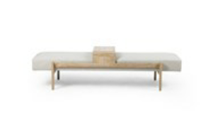 Finley Wood/Upholstered Bench - Charmed House Interiors (Kansas City, MO)