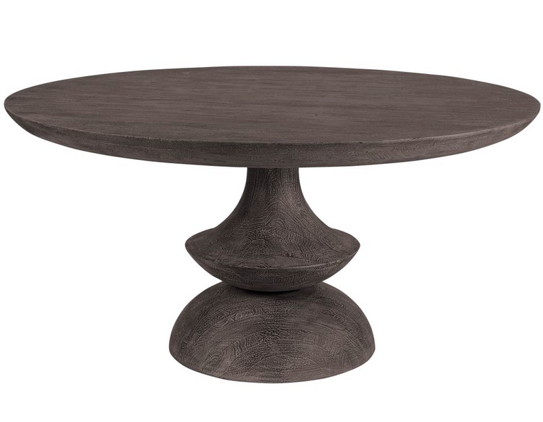 Crossman 60" Round  Solid Wood Dining Table - Charmed House Interiors (Kansas City, MO)