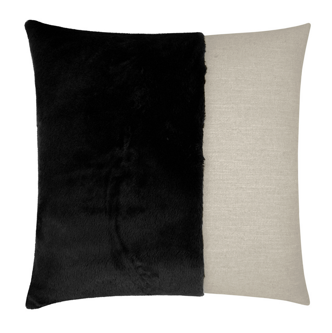 St. Moritz-Black & Ivory Block Down Pillow - Charmed House Interiors (Kansas City, MO)