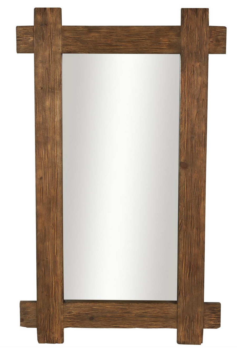 Wood Room Wall Mirror with Extended Framw - Charmed House Interiors (Kansas City, MO)