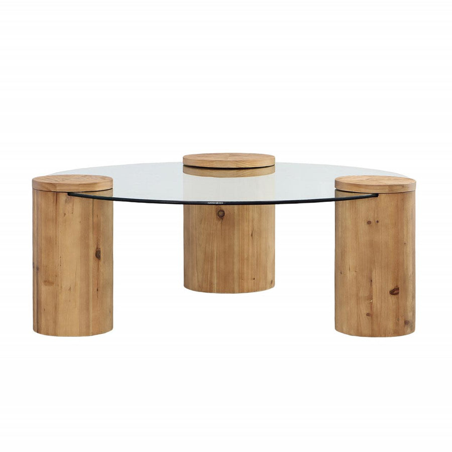 Verso Glass Top Coffee Table - Charmed House Interiors (Kansas City, MO)