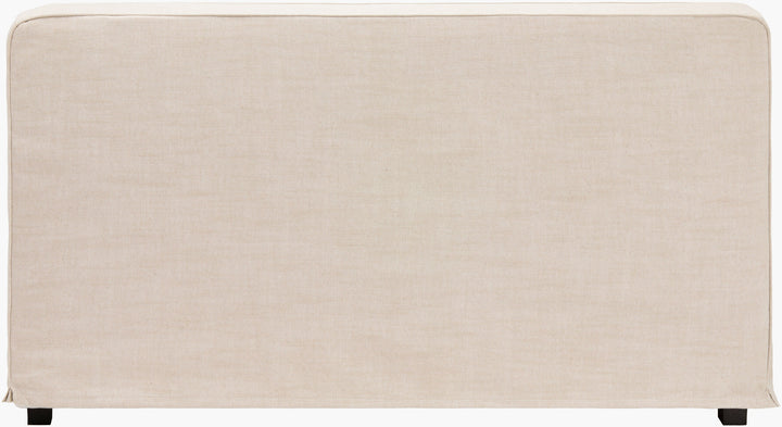 Beige Upholstered Dining Bench