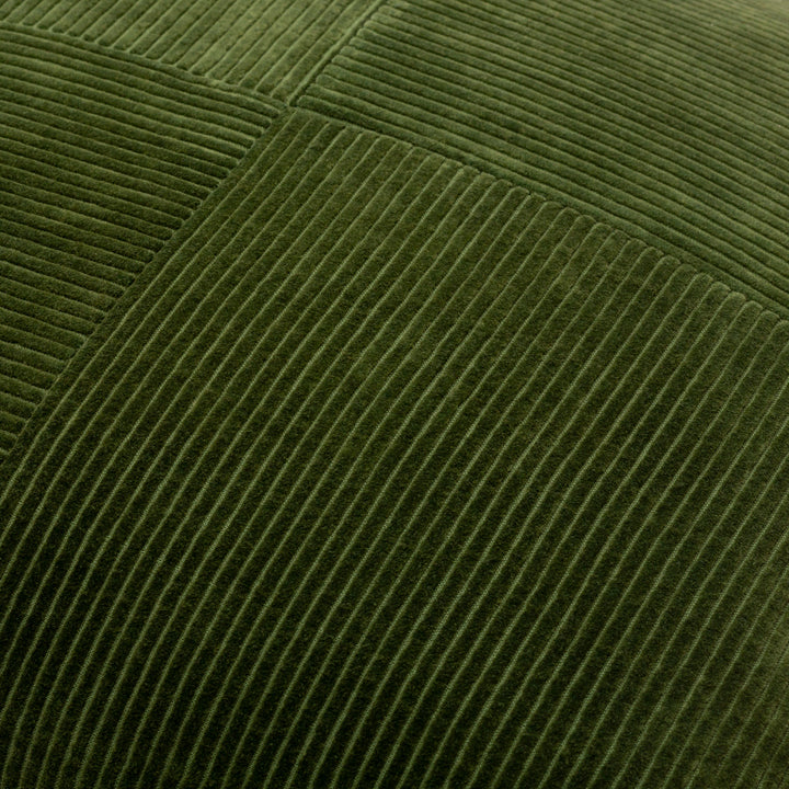 22" Down Green Corduroy Pillow - Charmed House Interiors (Kansas City, MO)