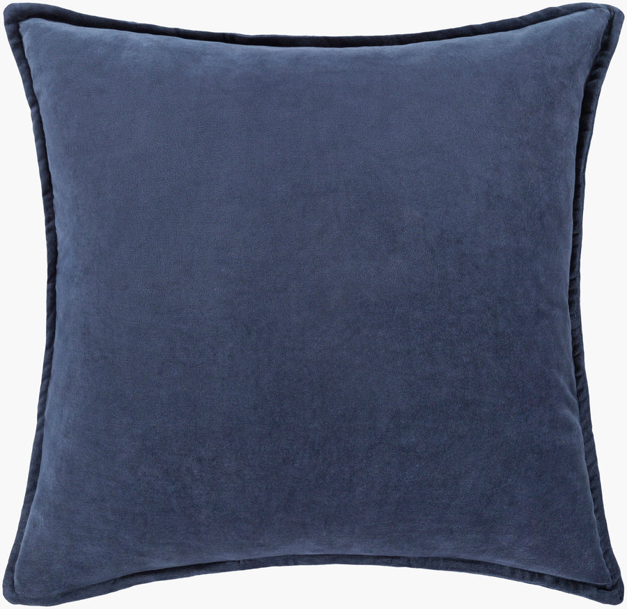 22" Down Blue Velvet Pillow - Charmed House Interiors (Kansas City, MO)
