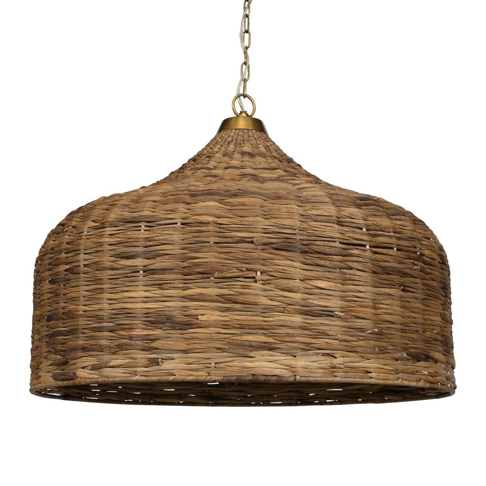 Light Woven Seagrass Pendant - Charmed House Interiors (Kansas City, MO)
