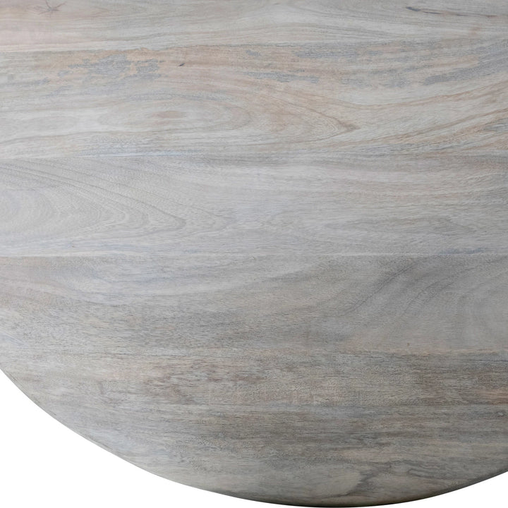 Mango Wood Dining Table w/ End Grain Base, Whitewashed - Charmed House Interiors (Kansas City, MO)