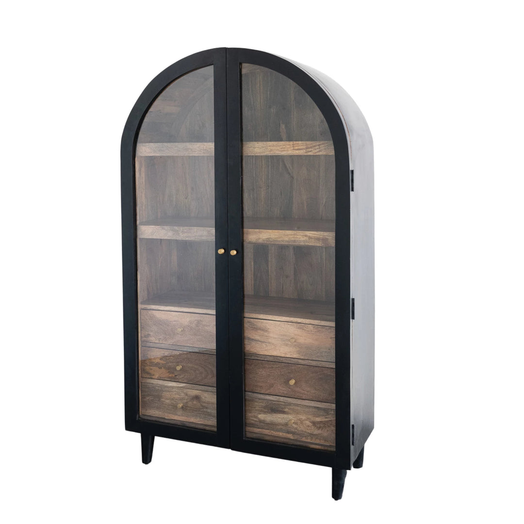 Mango Wood Arched Cabinet - Charmed House Interiors (Kansas City, MO)