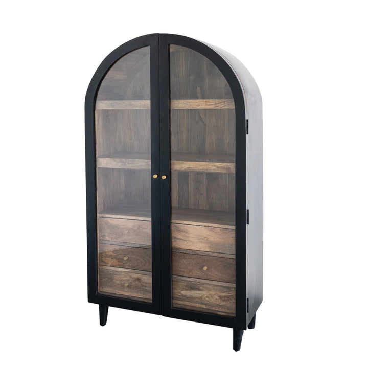 Mango Wood Arched Cabinet - Charmed House Interiors (Kansas City, MO)