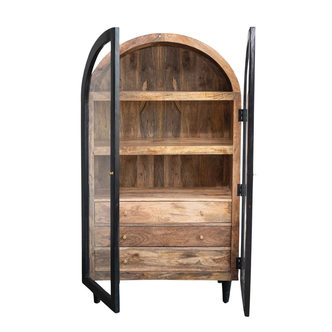Mango Wood Arched Cabinet - Charmed House Interiors (Kansas City, MO)