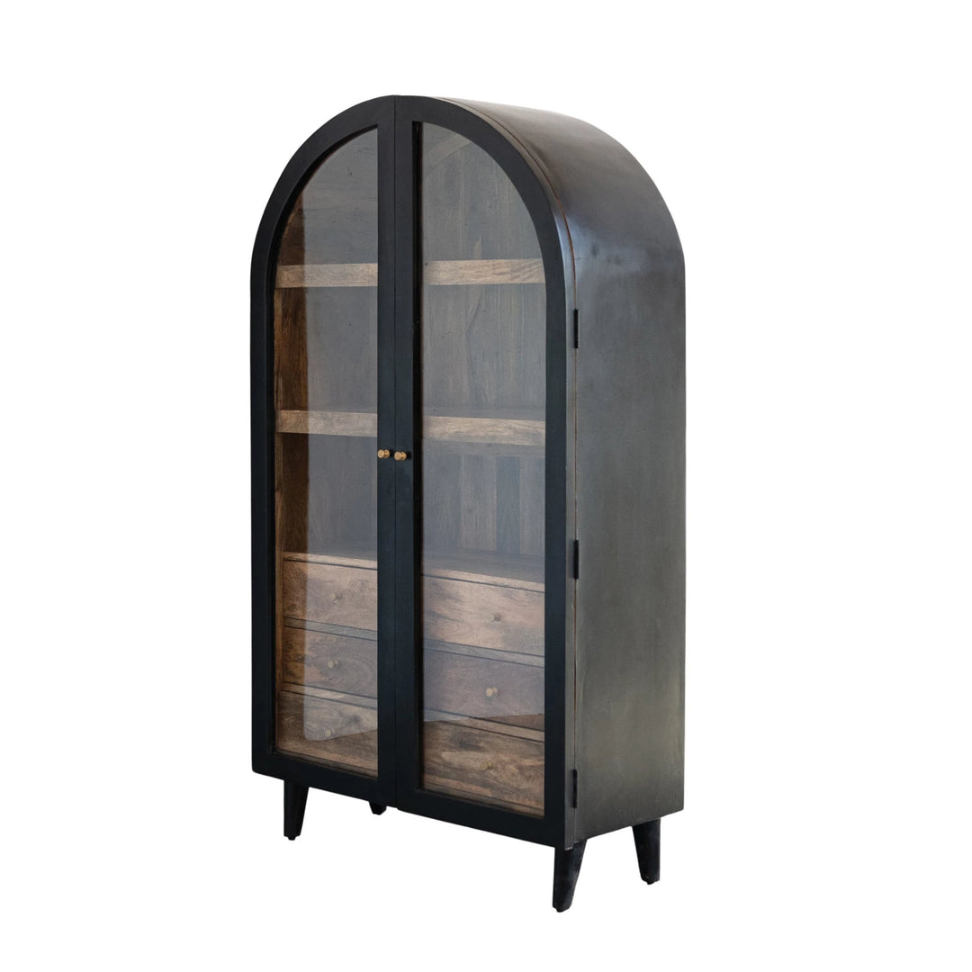 Mango Wood Arched Cabinet - Charmed House Interiors (Kansas City, MO)