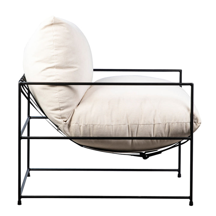 Alvar Ivory Corduroy Side Chair - Charmed House Interiors (Kansas City, MO)