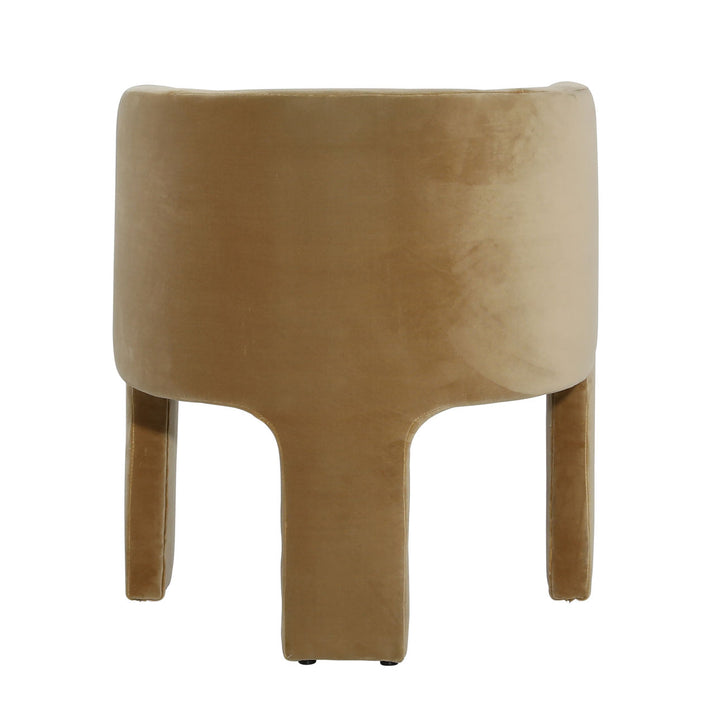 Olimpia Curve Velvet Tan Dining Chair