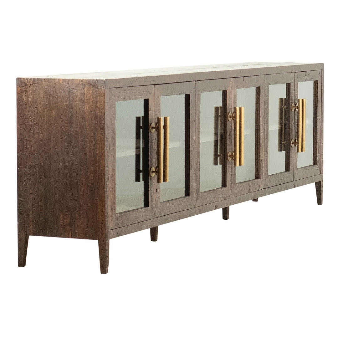 108" Basel Glass 6-Door Sideboard - Charmed House Interiors (Kansas City, MO)