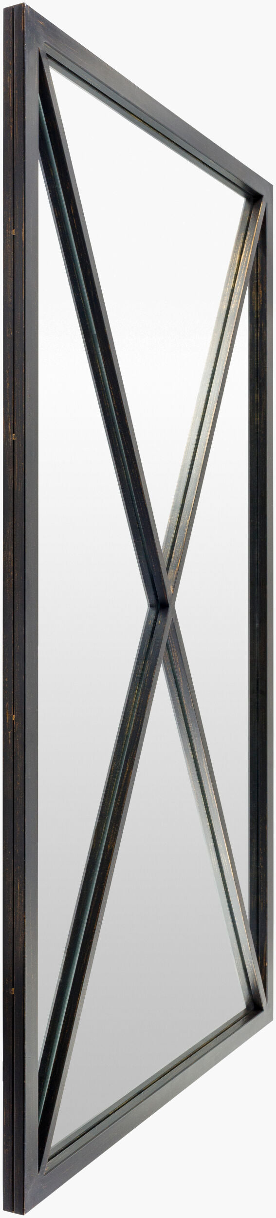 Black "X" Metal Frame Mirror - Charmed House Interiors (Kansas City, MO)