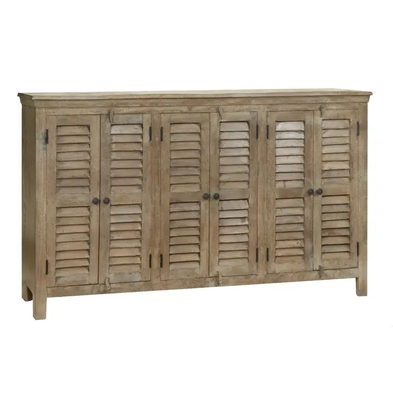 Louvered Door Mango Wood Sideboard - Charmed House Interiors (Kansas City, MO)