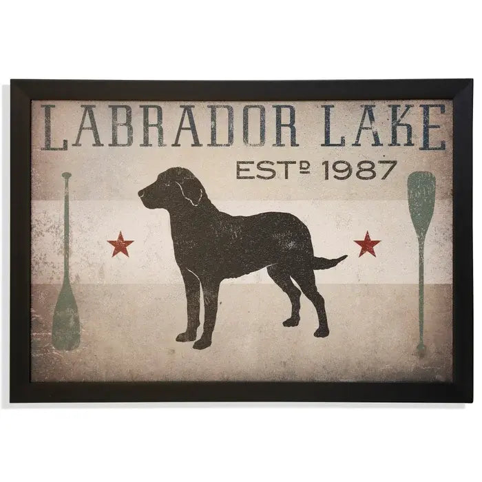 Labrador Lake Textured Framed Print - Charmed House Interiors (Kansas City, MO)