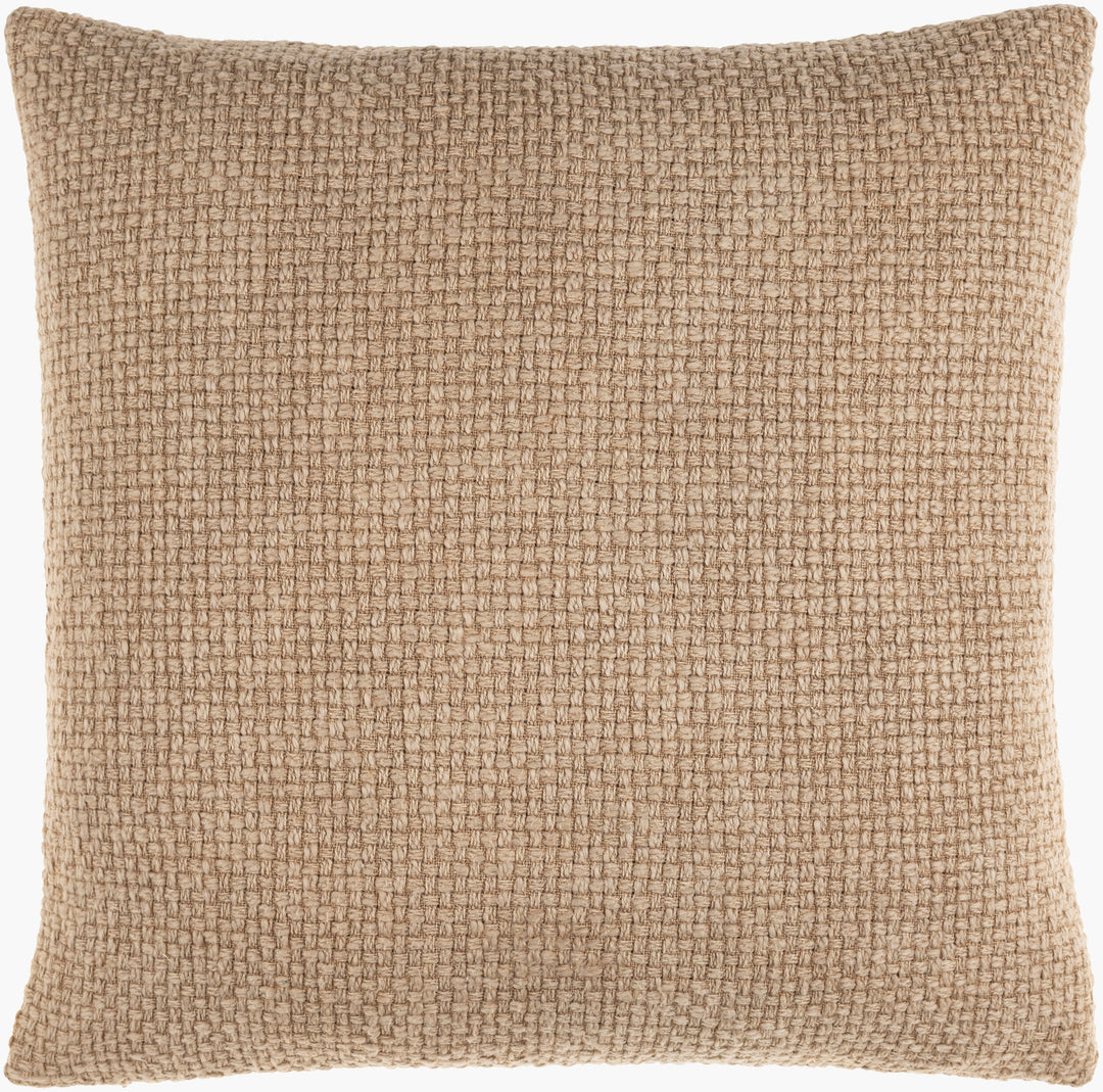 20" Tan Texture Down Pillow - Charmed House Interiors (Kansas City, MO)